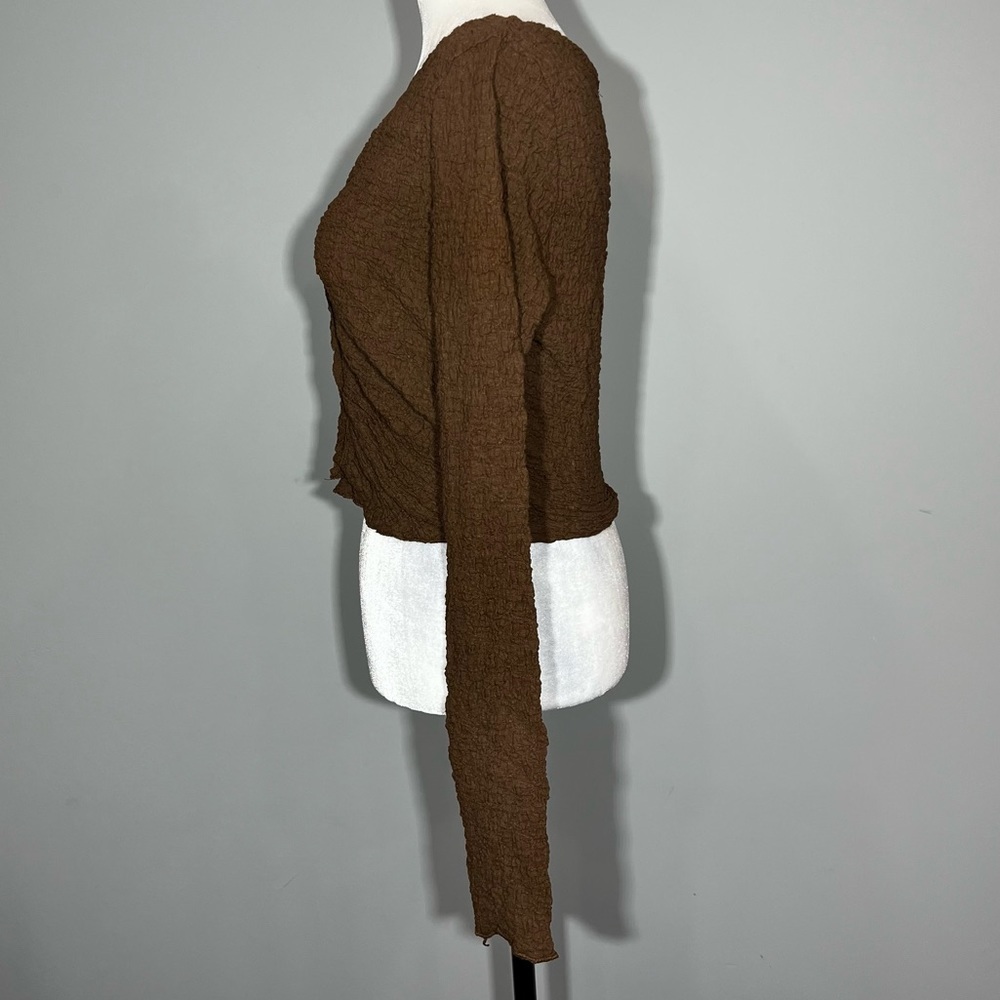 NWT Miss Love Cropped Long Sleeve Cardigan - Picture 5 of 13